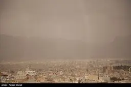 آلودگی هوای تهران با گرد و خاک 