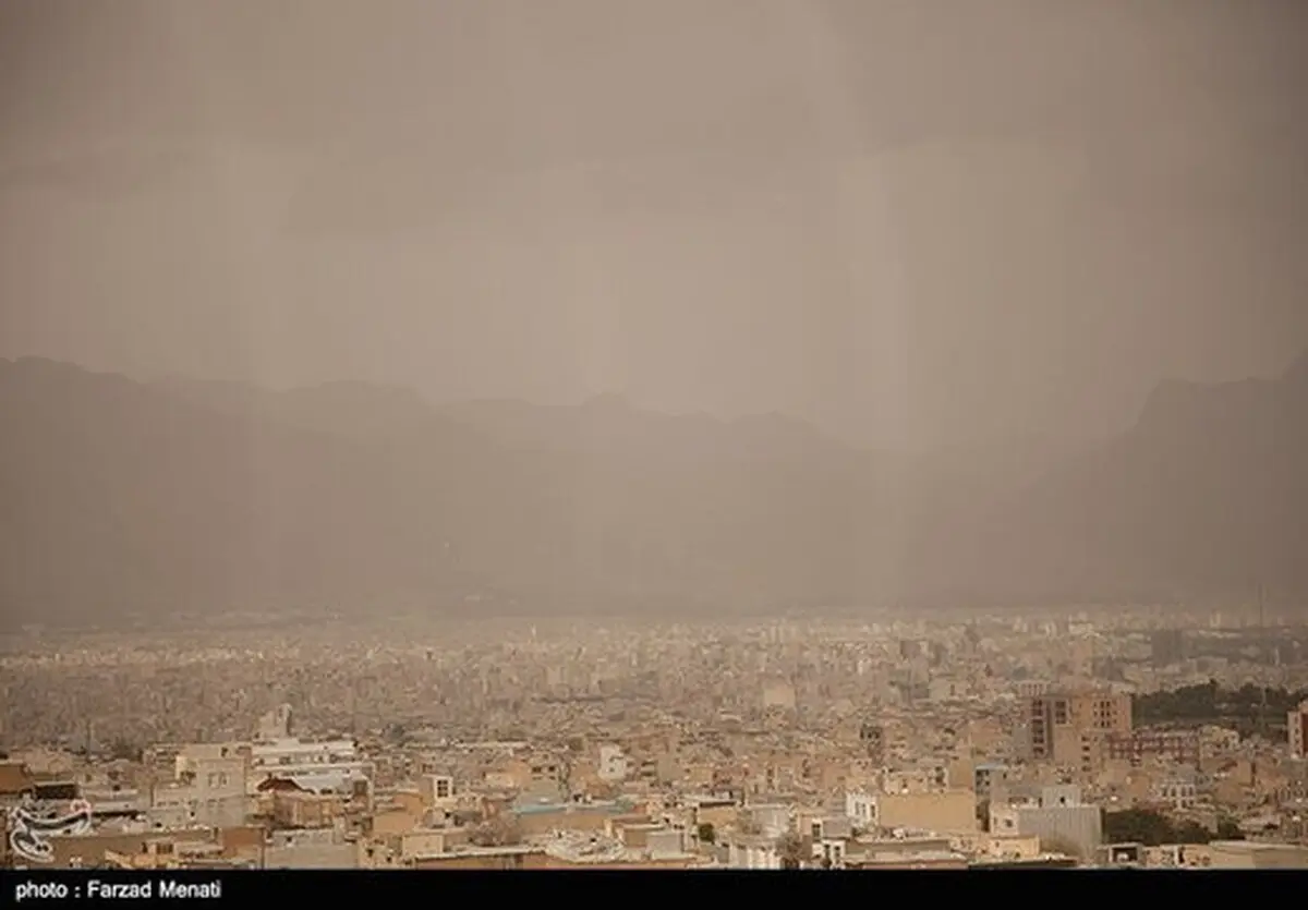 آلودگی هوای تهران با گرد و خاک 