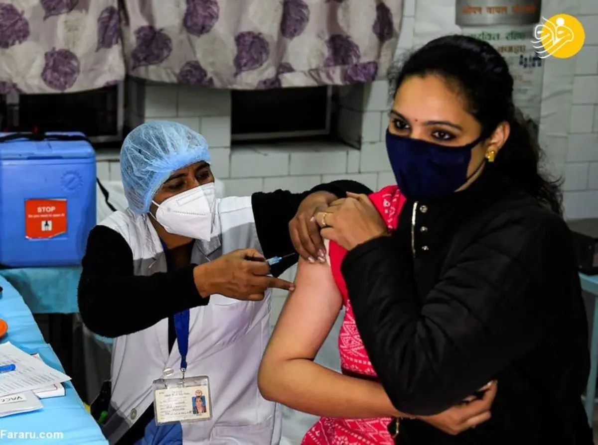  آغاز واکسیناسیون کرونا در هند + تصاویر
