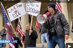 نارضایتی از قرنطینه در آمریکا 