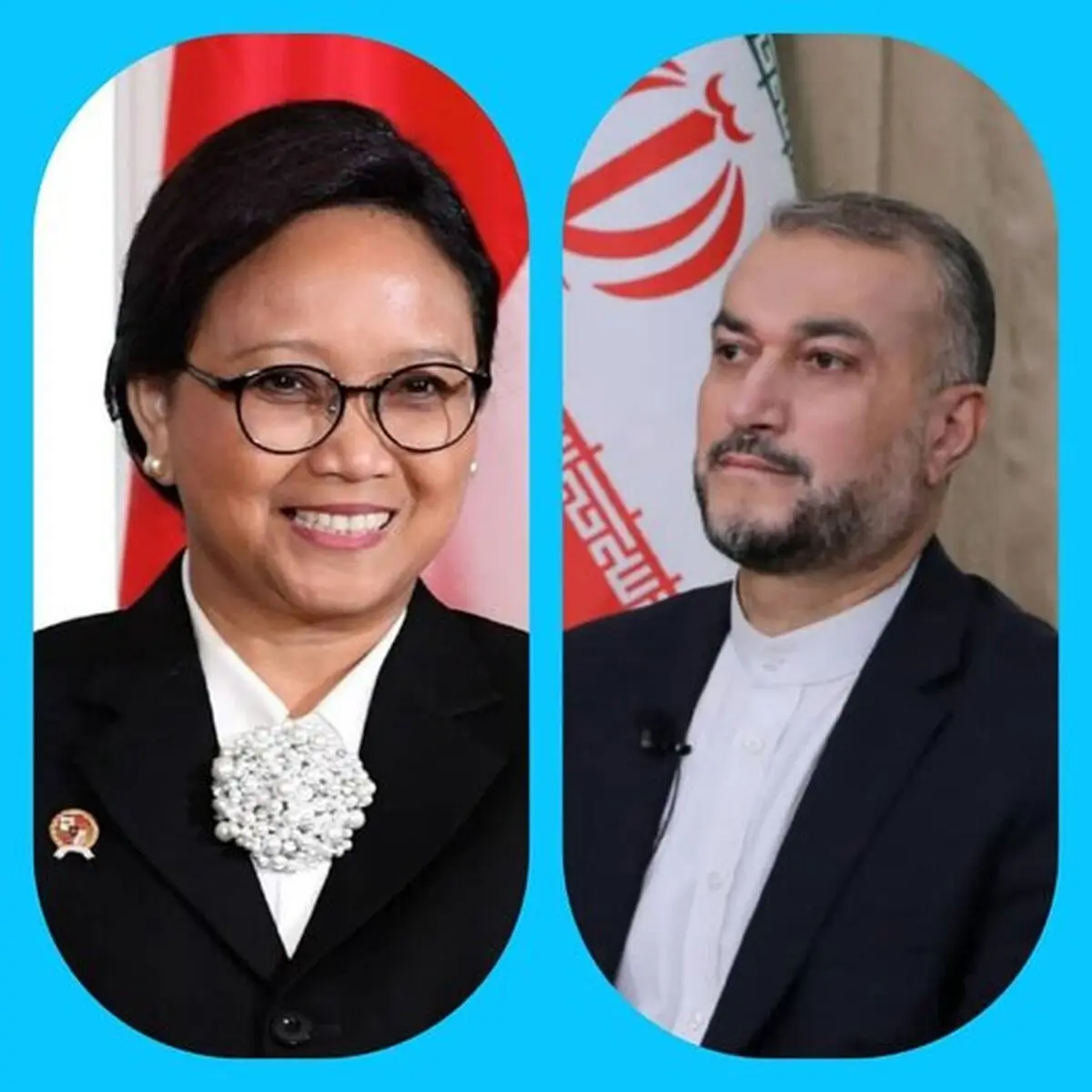 تماس تلفنی امیرعبداللهیان با وزیرخارجه اندونزی