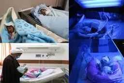  مادری در دومین زایمان 4 قلو به دنیا آورد