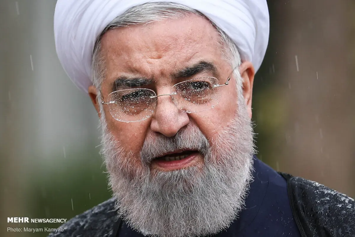یک «آخیش» از ته دل بعد از خیس شدن روحانی 