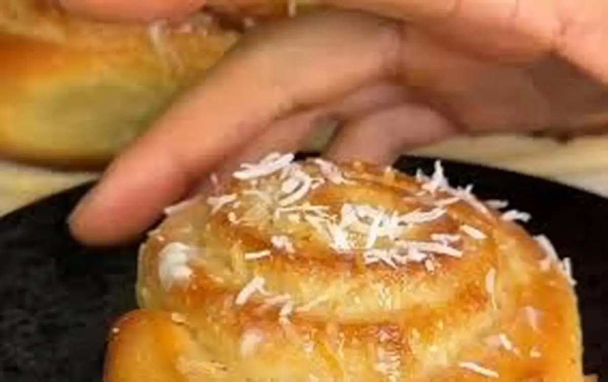 آموزش رمز و راز پخت نان شربتی مجارستانی | شیرینی نرم و شیرین با طعم نارگیل +ویدئو