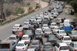 
تردد وسایل نقلیه از کرج به چالوس ممنوع شد 
