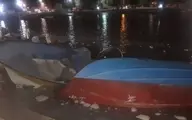غرق شدن چند قایق در بوشهر بر اثر مَد ناگهانی دریا 