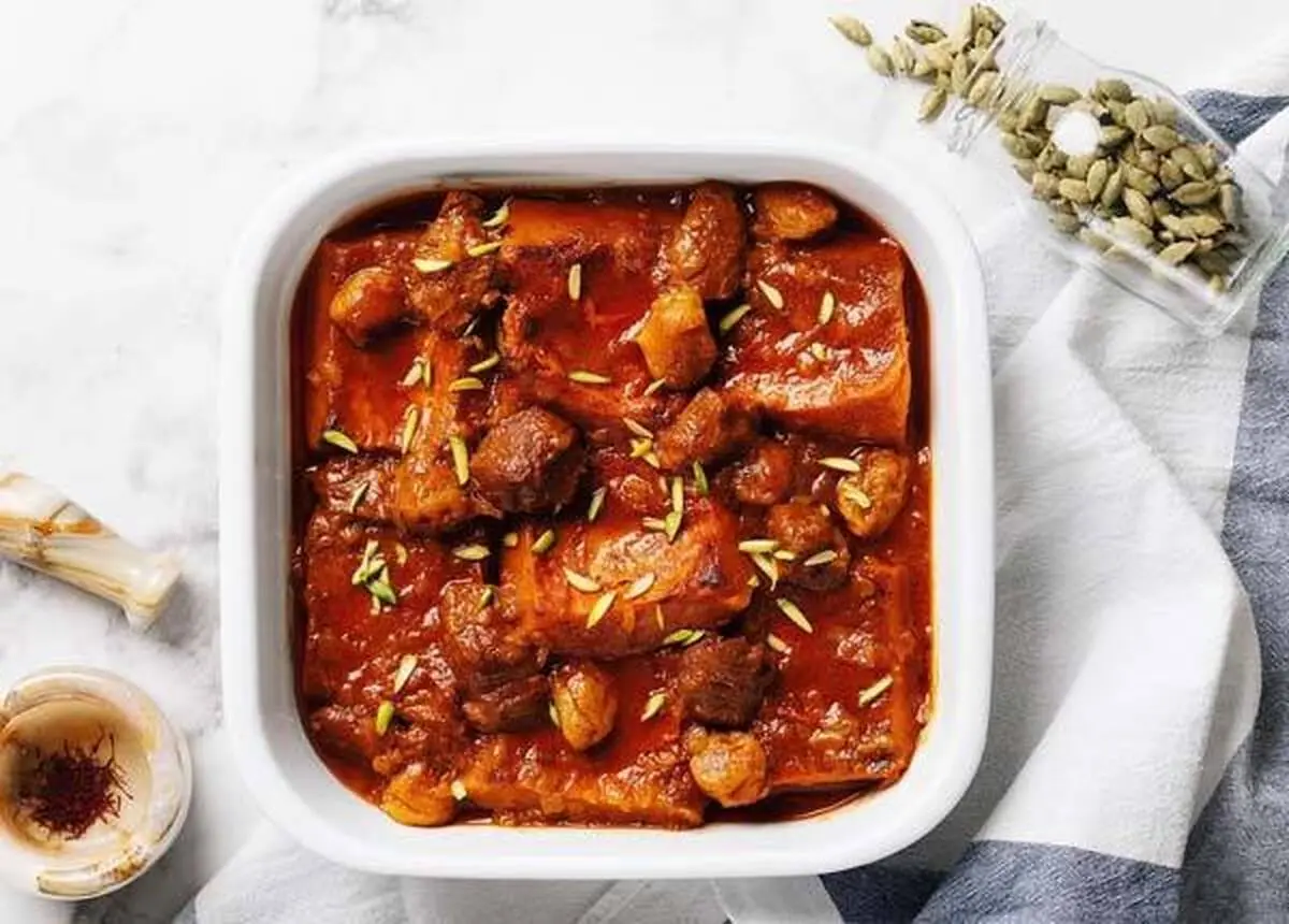 غذایی متفاوت با طعم و مزه ملس و دلچسب | طرز تهیه خورش کدو حلوایی غذای سنتی ایران!