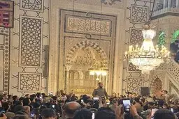 جولانی وارد مسجد اموی دمشق شد