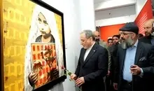 افتتاح نمایشگاه نقاشی «مدرسه میناب» با حضور عراقچی |  فاجعه مدرسه میناب را نه می‌بخشیم، نه فراموش می‌کنیم