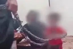 صحنه غمگین کودک آزاری در عجب شیر| پدر کودک آزار بازداشت شد