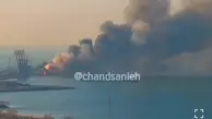 ویدئویی با کیفیت بالا از لحظه‌ی انهدام کشتی جنگی روسیه توسط اوکراین