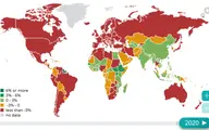 تاثیرات کرونا بر اقتصاد جهان  رشد دنیا منفی؛ رشد چین مثبت (+نقشه) 
