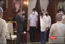 رونمایی از مدل جدید دست دادن دیپلماتیک در دوران کرونا + ویدئو