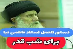 دستورالعمل سرّی استاد فاطمی‌نیا برای شب قدر+ویدئو 