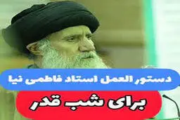 دستورالعمل سرّی استاد فاطمی‌نیا برای شب قدر+ویدئو 