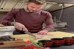 دیوید بکام سرآشپز می‌شود!+ویدئو