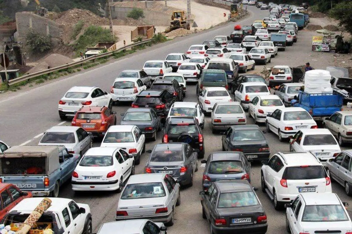 ترافیک  سنگین در جاده‌های مازندران 