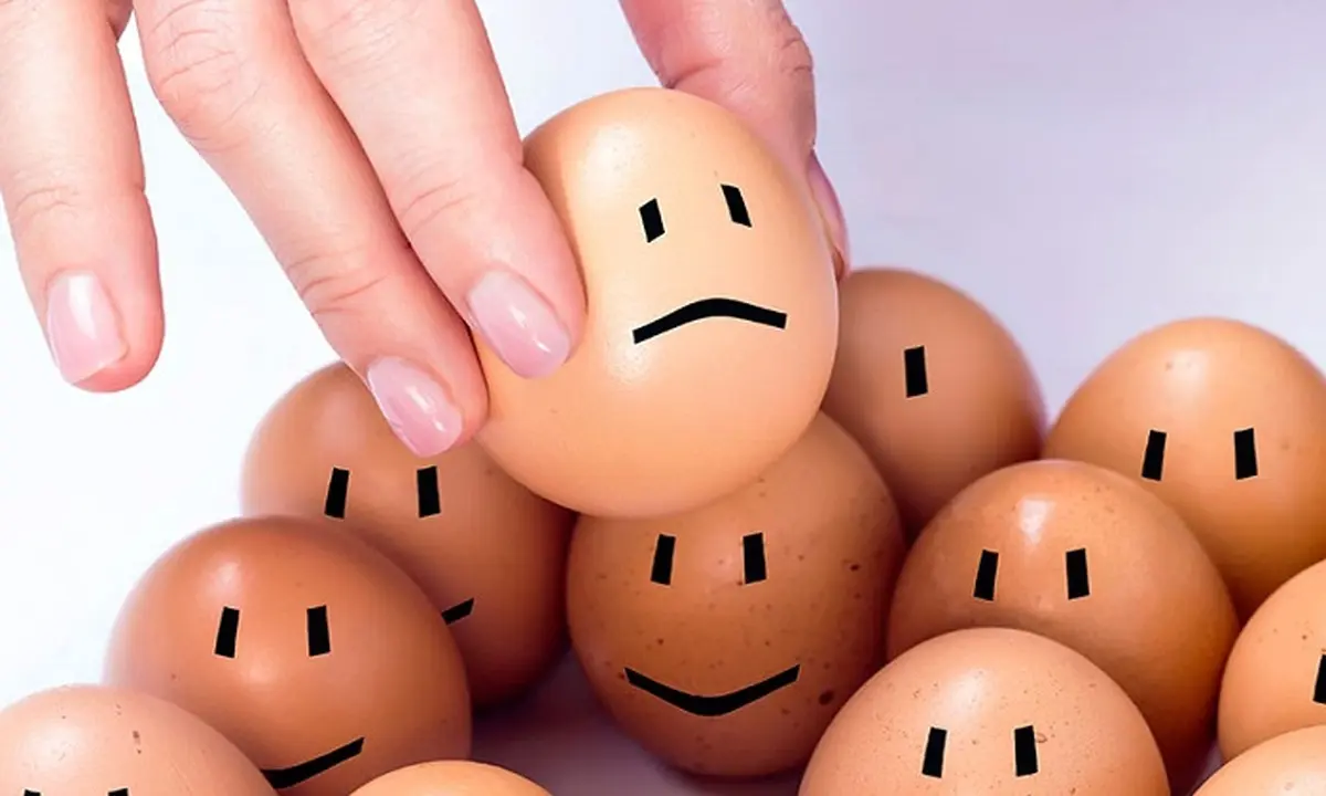 وقتی تخم مرغ تحمل ناپذیر می شود!