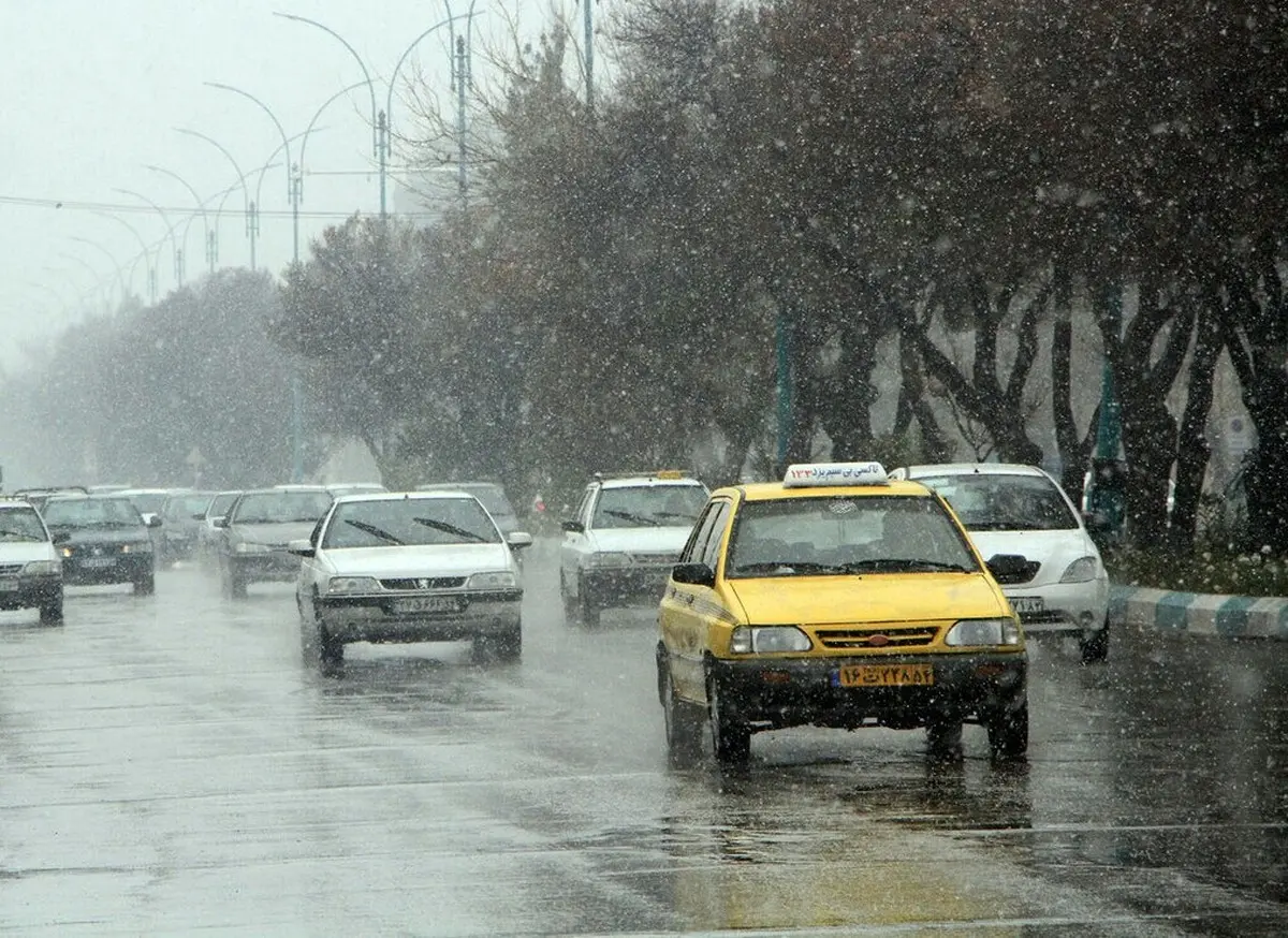 برف و باران در استان تهران طی روزهای پایانی هفته