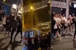 مهمان‌نوازی خونین طرفداران گالاتاسرای در استانبول! | هواداران بایرن و گالا تا حد مرگ همدیگر را زدند! +تصویر