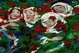 نقاشی جدید روح الامین برای نوگلان افغانستان + عکس