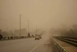 هشدار نارنجی ورود توده خاک خارجی به خوزستان | ورود توده گرد و خاک خارجی با منشاء کشورهای همسایه