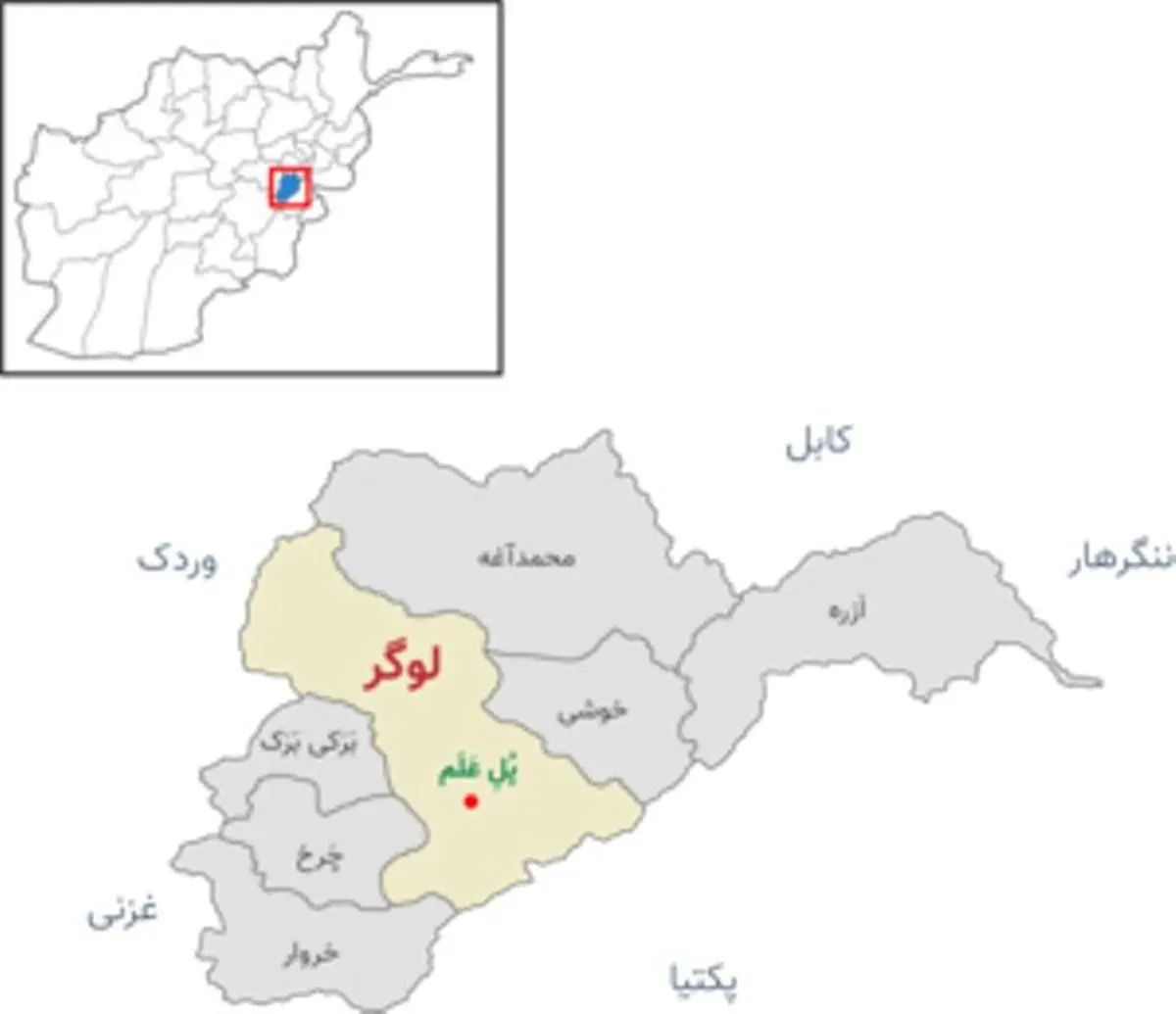 پیشروی طالبان در استان لوگر در جنوب کابل