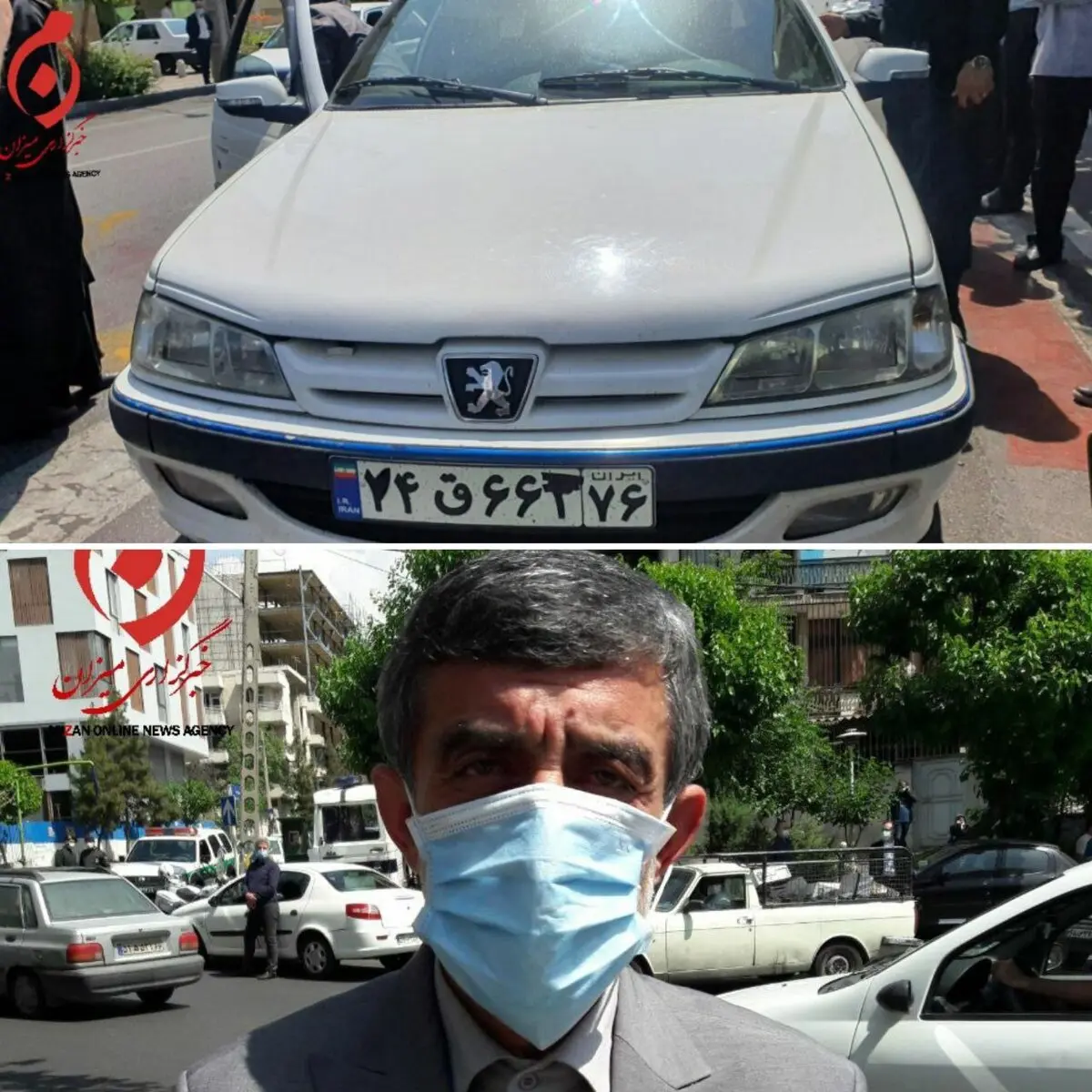 داوطلبی که با پلاک مخدوش آمد