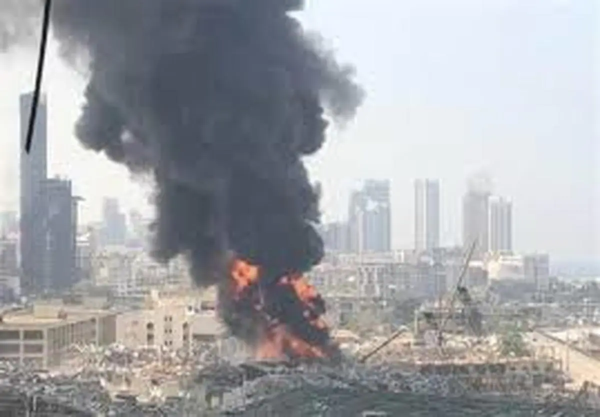 اسکله بیروت   |   علت آتش سوزی جدیدناشی از اشتباه فنی یکی از کارگران بوده 