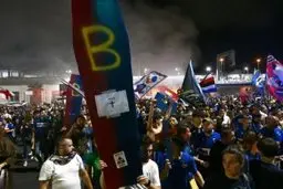 انتقام دیرینه | سمپدوریا با دردست‌داشتن تابوت‌هایی پس از یازده سال از دشمن خود انتقام گرفتند