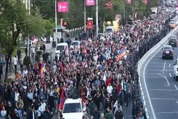 برگزاری تظاهرات در ارمنستان؛ معترضان خواستار برکناری پاشینیان شدند