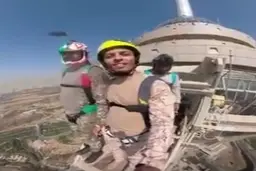 سقوط و مرگ تأسف بار چترباز جوان کشور + ویدئو