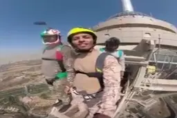 سقوط و مرگ تأسف بار چترباز جوان کشور + ویدئو