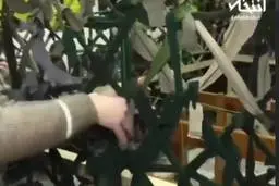 مشارکت زنان در بافت تورهای استتار برای ارتش اوکراین + ویدئو 