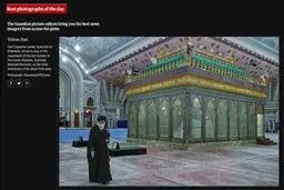 تصویر رهبر انقلاب در مرقد امام خمینی(ره) عکس روز گاردین| تصویر رهبر انقلاب عکس روز گاردین شد+ تصویر 