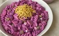 طرز تهیه سالاد بنفش | دیگه واسه مهمونیات سالاد تکراری درست نکن +ویدئو