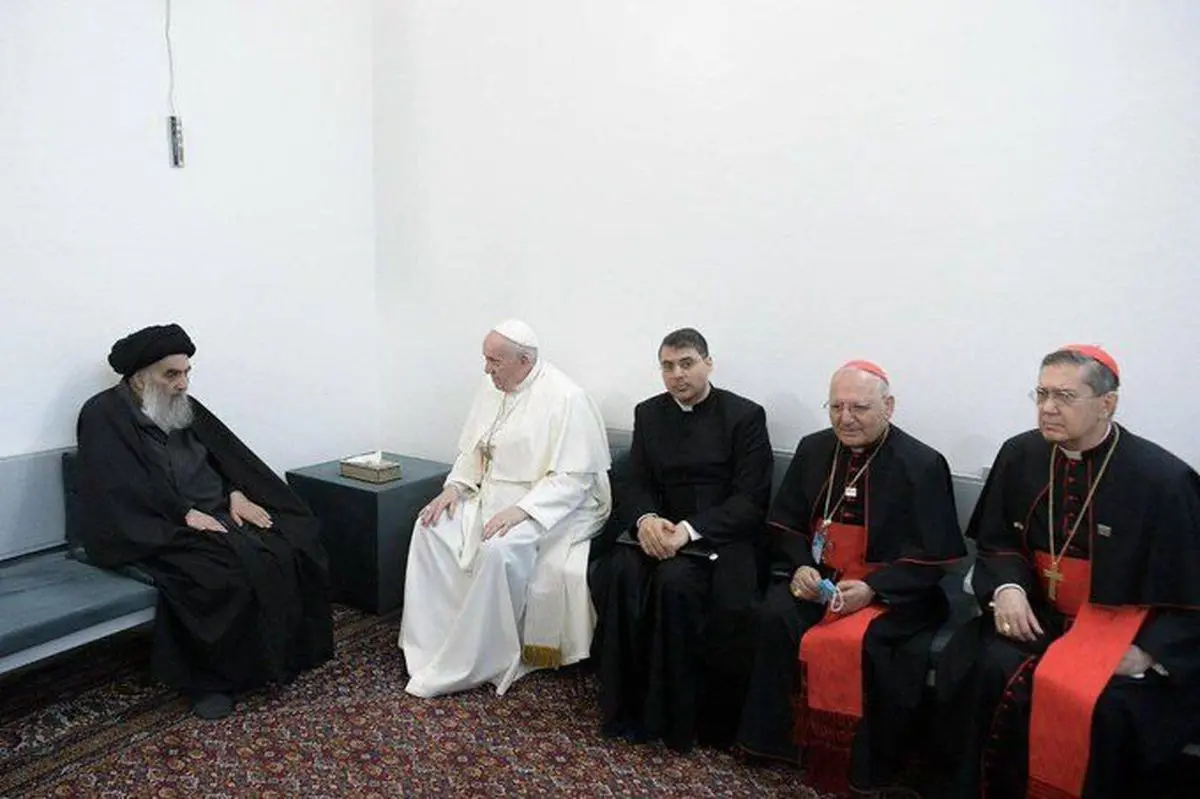 
ادعای برخی رسانه‌ها  |   آیت الله سیستانی برای دیدار با پاپ شرط گذاشته بود که هیچ مقام عراقی در این نشست شرکت نکند
