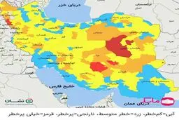 شمار شهرهای قرمز کرونایی به ۸ شهر کاهش یافت + جزئیات
