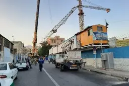 
حادثه سقوط جرثقیل تاورکرین در مسیر شرق به غرب جاده مخصوص کرج+ تصاویر
