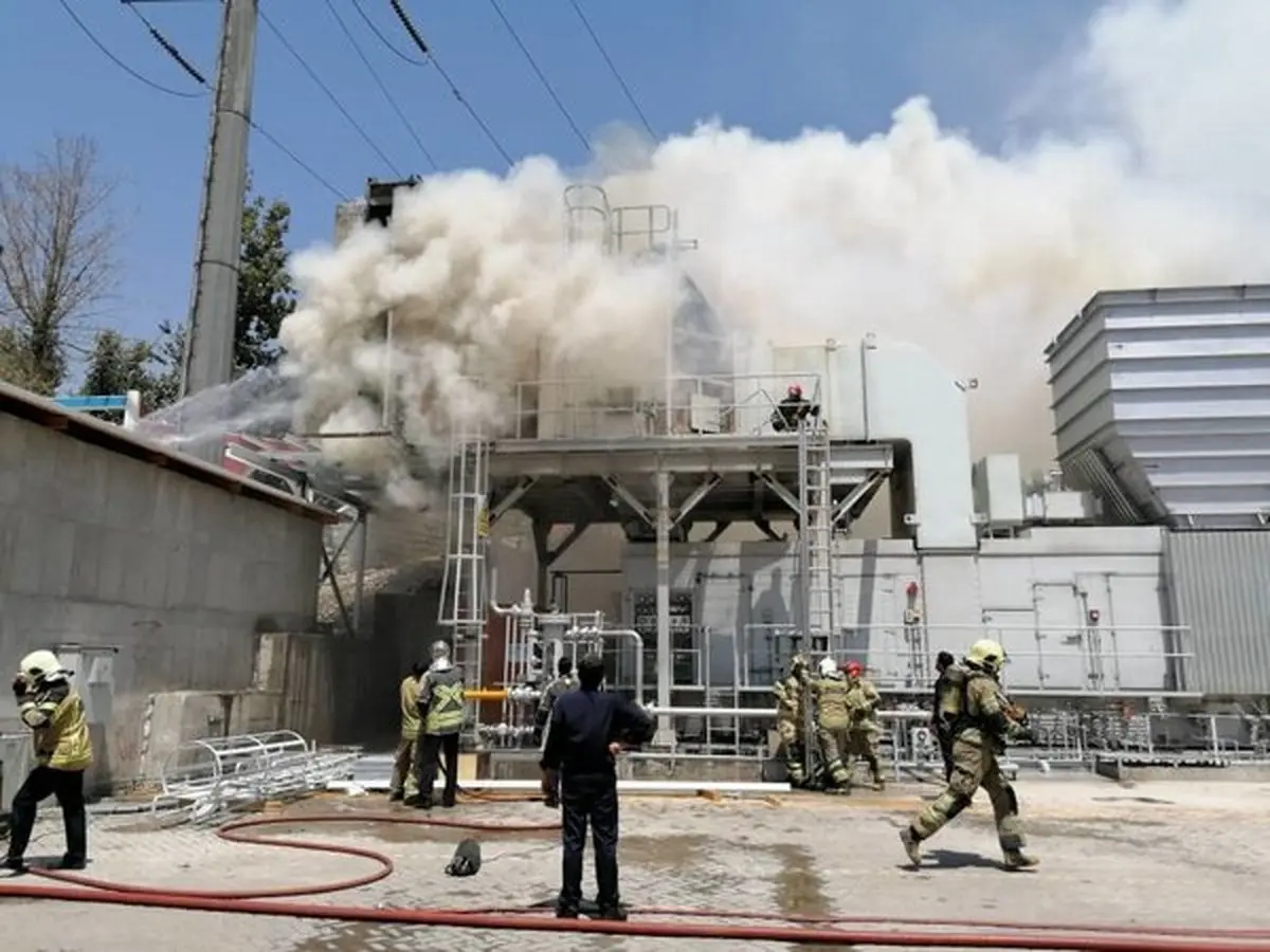 حادثه |  اعلام جزییات آتش سوزی نیروگاه طرشت 
