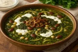 طرز تهیه آش رشته مجلسی برای عصر پاییزی + ویدیو 