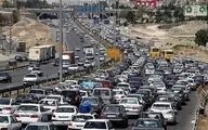 ترافیک سنگین در آزادراه قزوین – کرج – تهران | موج بازگشت مسافران نوروزی ادامه دارد