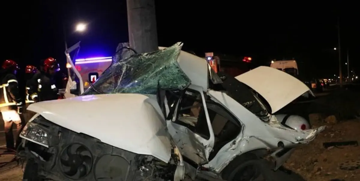تصادف مرگبار در بزرگراه آزادگان |  راننده پژو پارس جان باخت