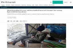 جوان ۱۵ ساله کی‌یف را نجات داد