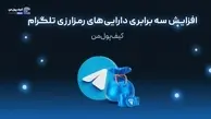 افزایش سه برابری دارایی‌های رمزارزی تلگرام