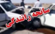 تصادف در کمربندی شیراز ۲ کشته برجا گذاشت|خودرو متلاشی شد