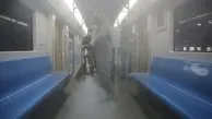 عملیات ضدعفونی واگن‌های مترو تهران 