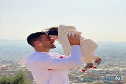 احسان حاج صفی دخترشو برده استادیوم آ.اک +ویدئو 