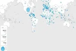 نقشه پراکندگی ویروس کرونا (کووید 19) در جهان
