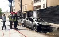 انفجار ترانس برق ۳ خودرو را به آتش کشید
